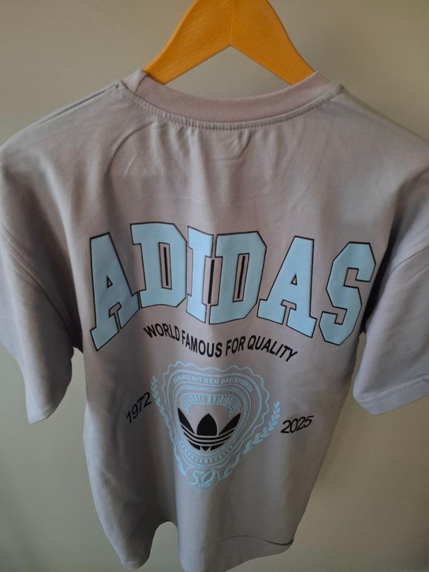 تیشرت آدیداس طوسی دورس 2 نخ قواره نرمال مدل adidas کد TSH0003