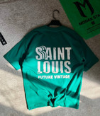 تیشرت سبز پارچه ماکان قواره باکسی مدل LOUIS کد TSH0028