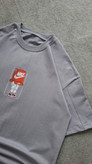 تیشرت طوسی پارچه ماکان قواره باکسی مدل NIKE کد TSH00۲4