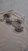 تیشرت کرمی پارچه پنبه قواره باکسی مدل FOR TUNE کد TSH00۲۶