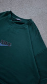 تیشرت سبز پارچه دورس 2 نخ قواره باکسی مدل NIKE کد TSH0039