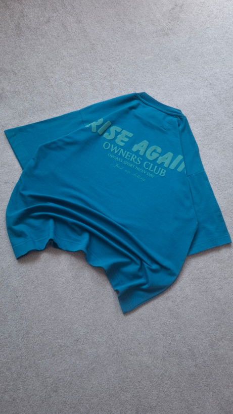 تیشرت کله غازی پارچه دورس دو نخ قواره باکسی مدل rise again کد TSH0040