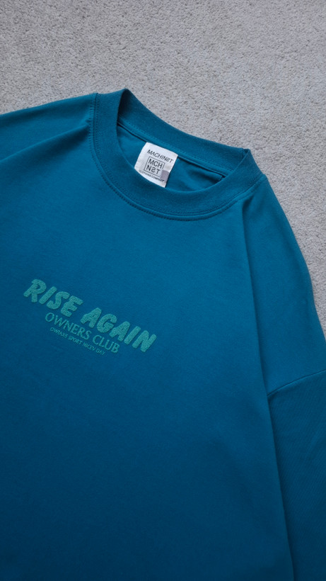 تیشرت کله غازی پارچه دورس دو نخ قواره باکسی مدل rise again کد TSH0040